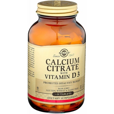  Solgar Calcium Citrate with Vitamin D3 120 