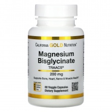 Витамины California Gold Nutrition Magnesium Bisglycinate 60 капсул