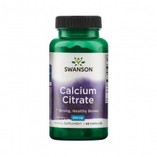 Витамины Swanson Calcium Citrate 200 мг 60 капсул