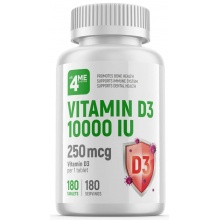 Витамины 4ME Nutrition Vitamin D3 10000 IU 180 таблеток
