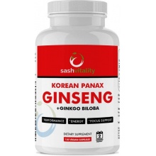 Специальный препарат SashVitality Korean Panax GINSENG + ginkgo biloba 60 капсул